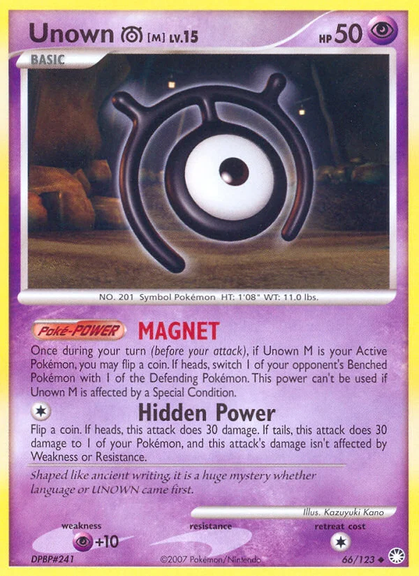 Unown [M] Pokemon card