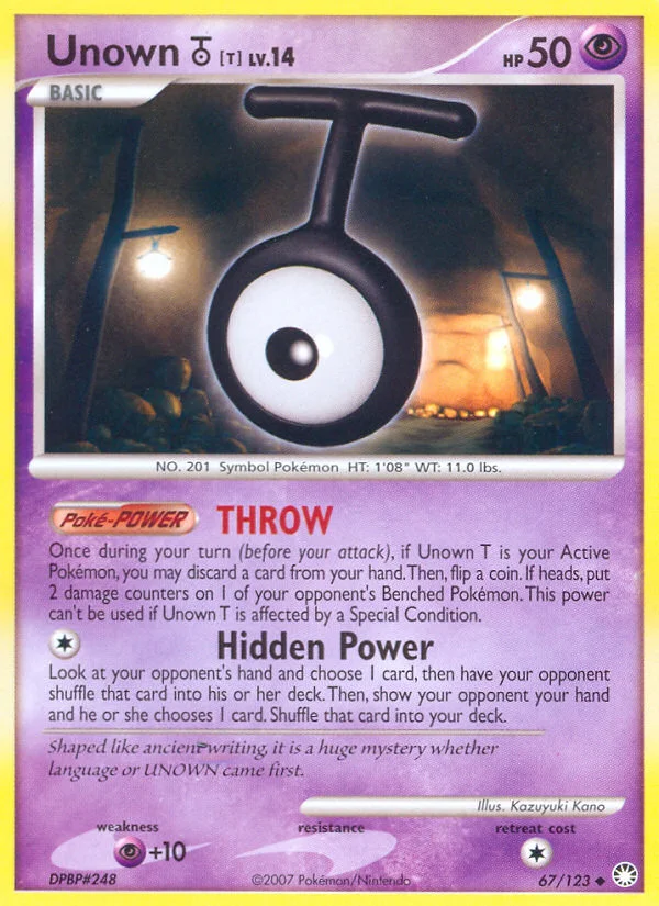 Unown [T] Pokemon card