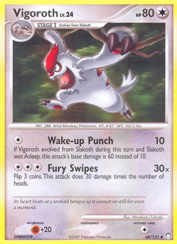 Vigoroth Pokemon card