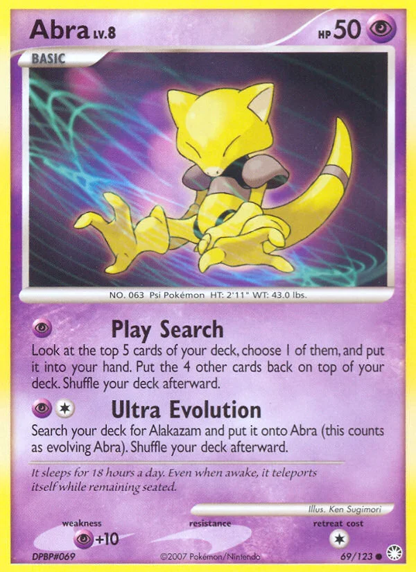 Abra Pokemon card