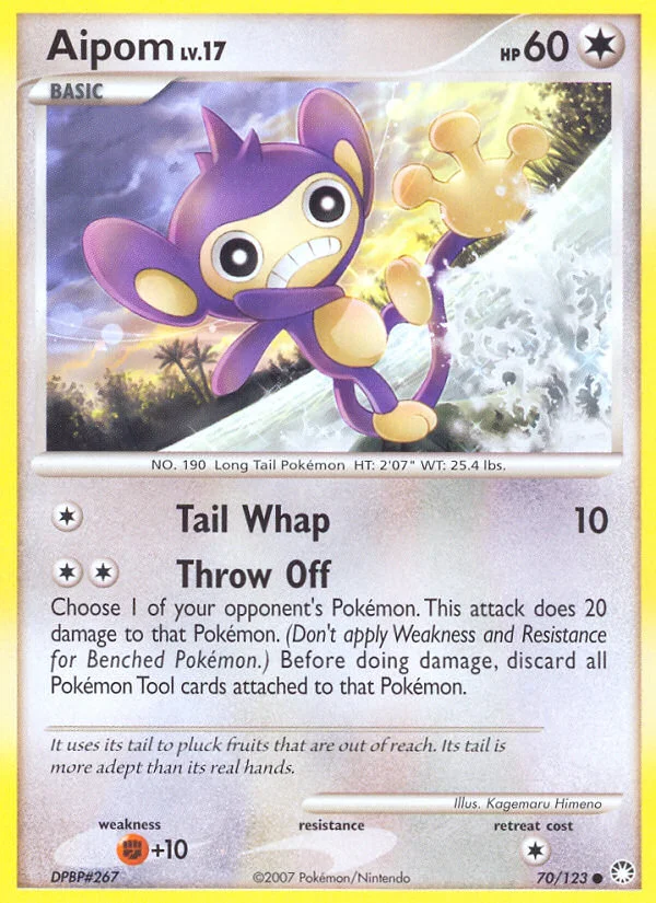 Aipom Pokemon card