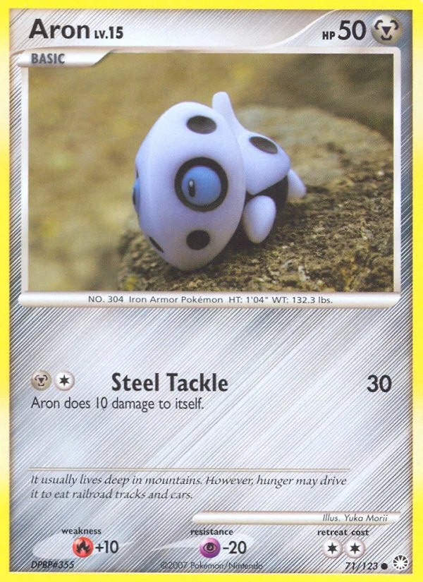 Aron Pokemon card