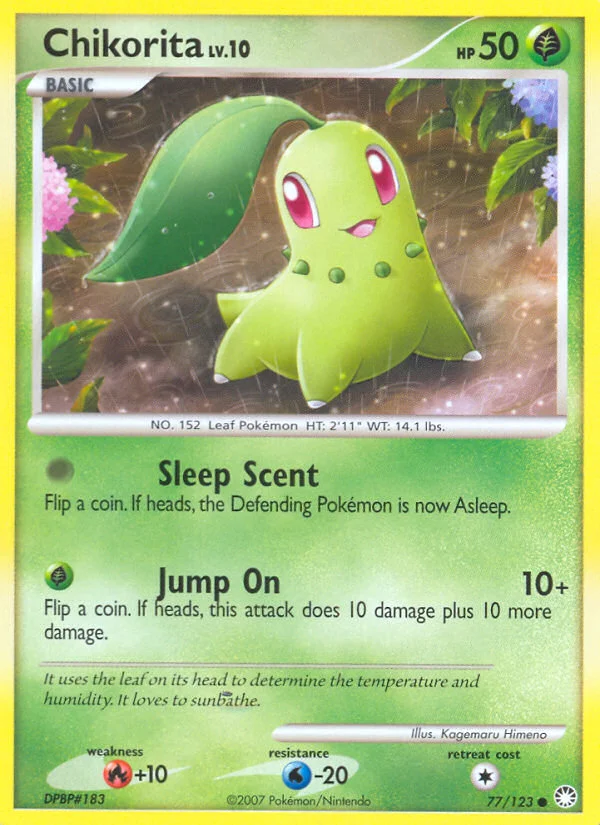 Chikorita Pokemon card