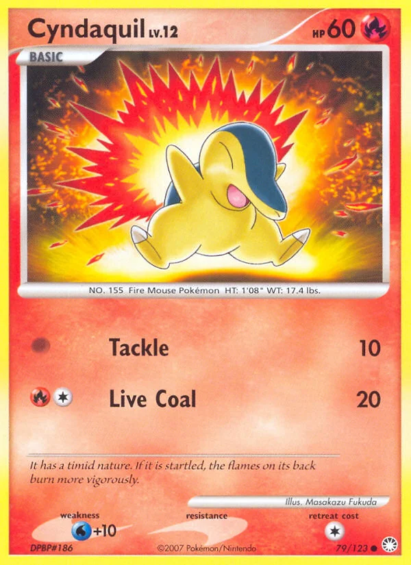 Cyndaquil Pokemon card