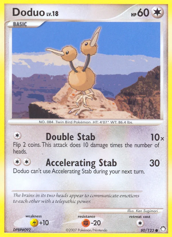 Doduo Pokemon card