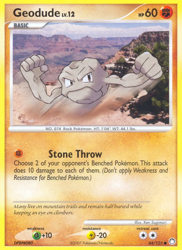 Geodude Pokemon card