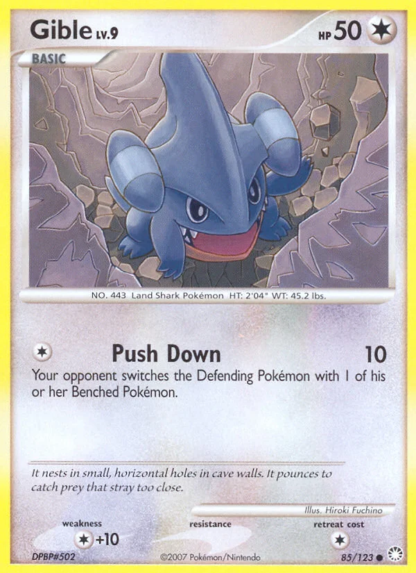 Gible Pokemon card