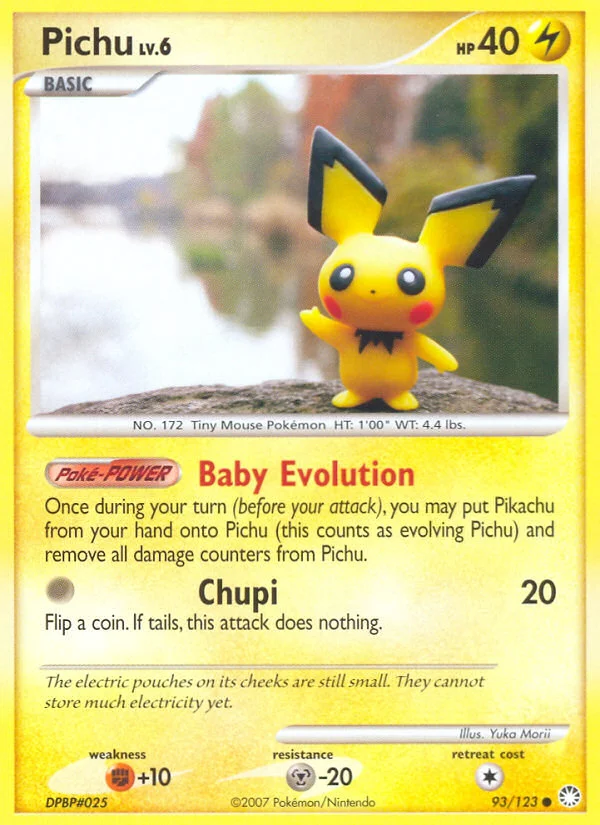 Pichu Pokemon card