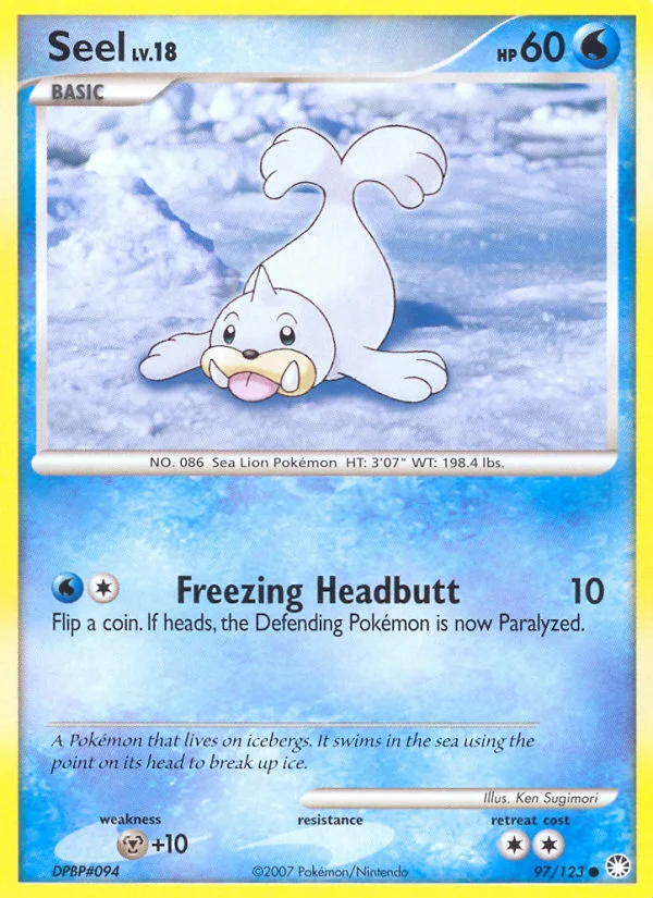 Seel Pokemon card