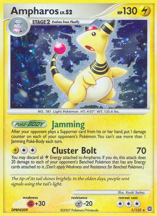Ampharos Pokemon card