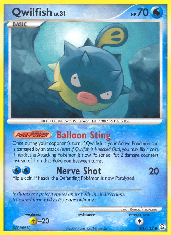 Qwilfish Pokemon card