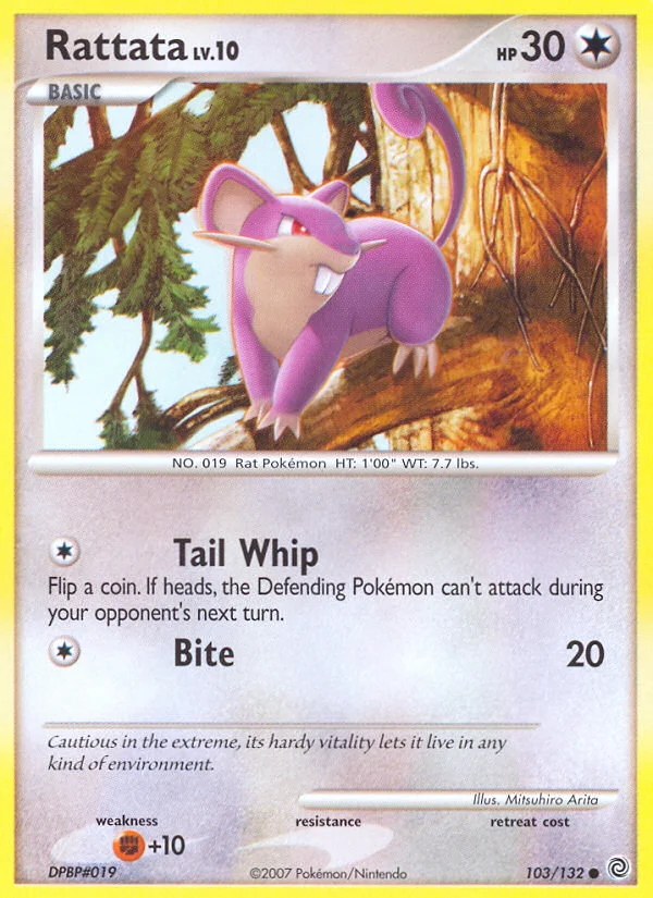 Rattata Pokemon card