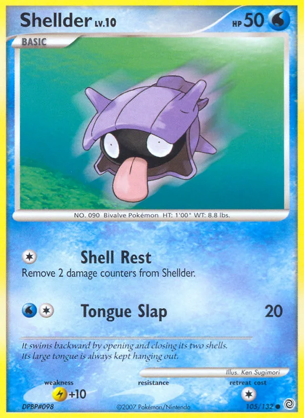 Shellder Pokemon card