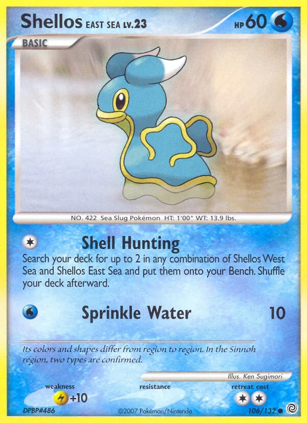 Shellos East Sea Pokemon card