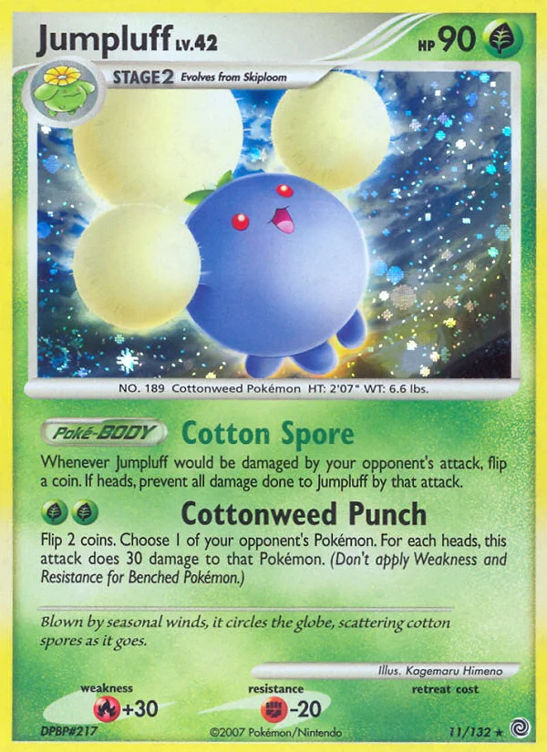 Jumpluff Pokemon card