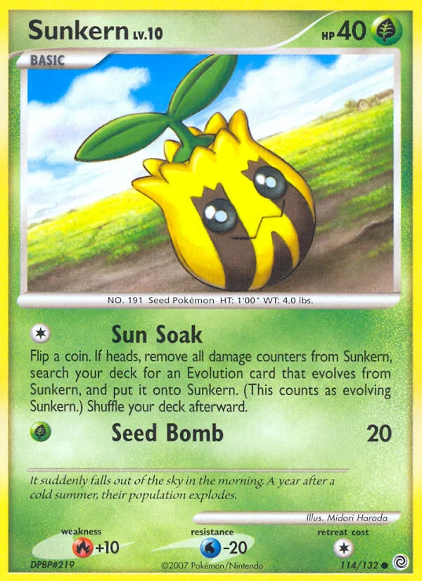 Sunkern Pokemon card