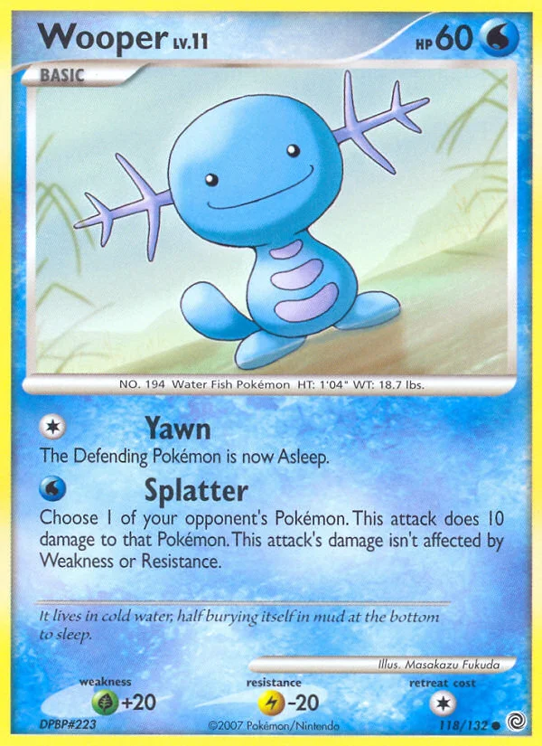 Wooper Pokemon card