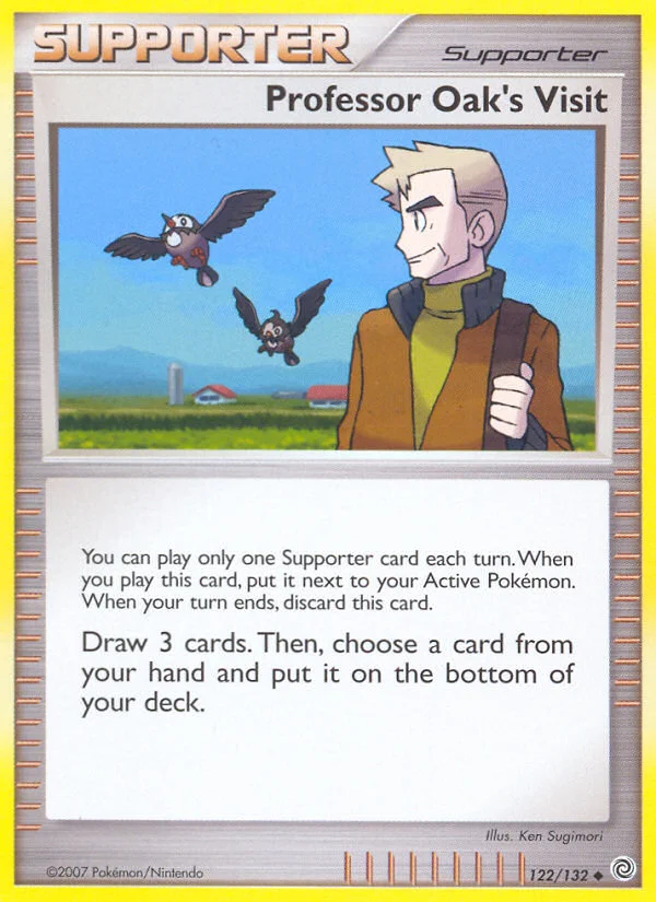 Professor Oak's Visit Pokemon card