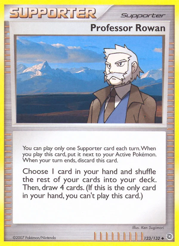 Professor Rowan Pokemon card