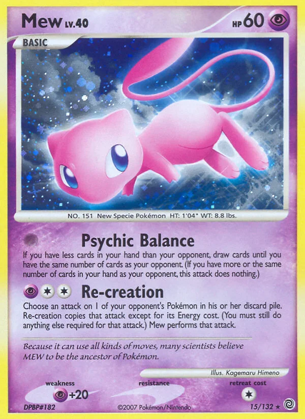Mew Pokemon card