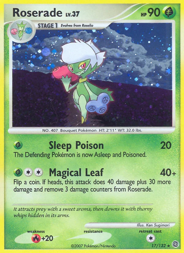 Roserade Pokemon card