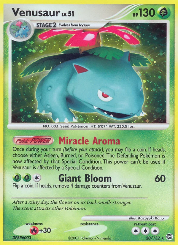 Venusaur Pokemon card
