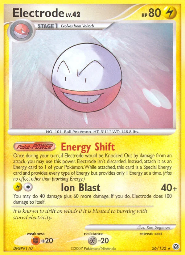 Electrode Pokemon card