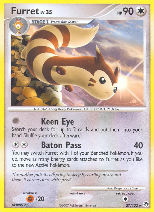Furret Pokemon card
