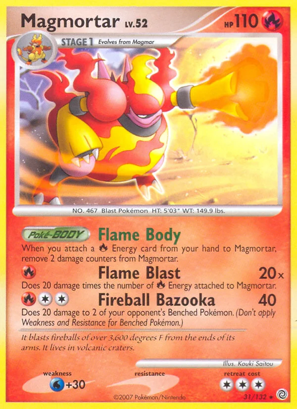 Magmortar Pokemon card