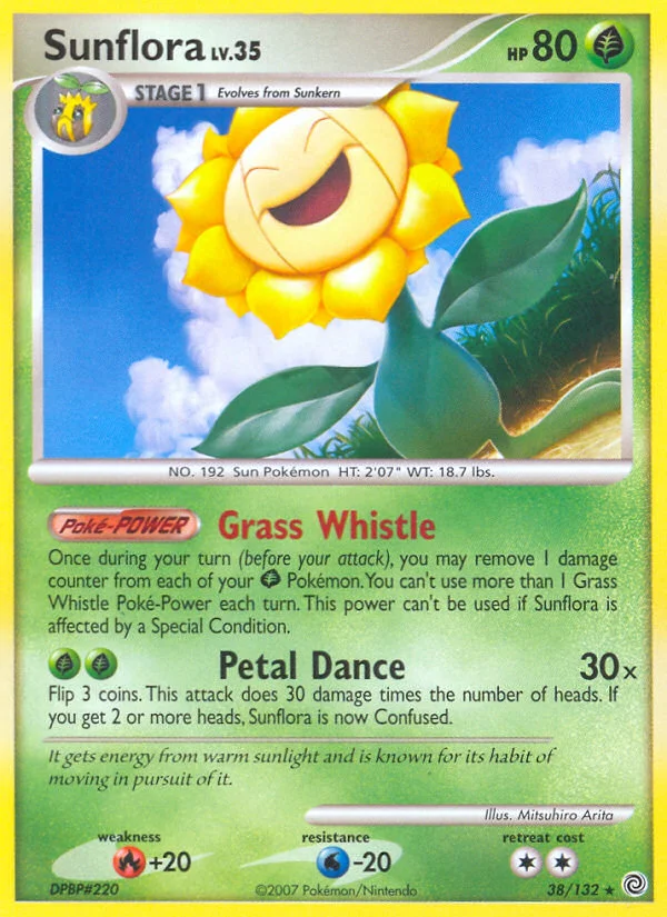 Sunflora Pokemon card