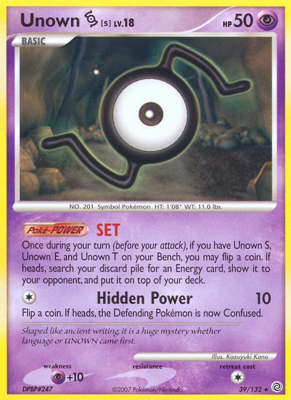 Unown [S] Pokemon card