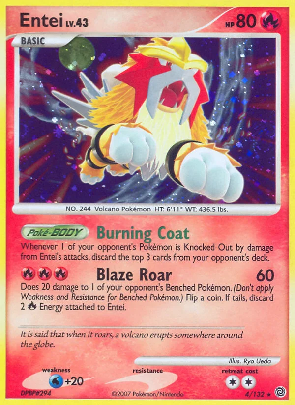 Entei Pokemon card