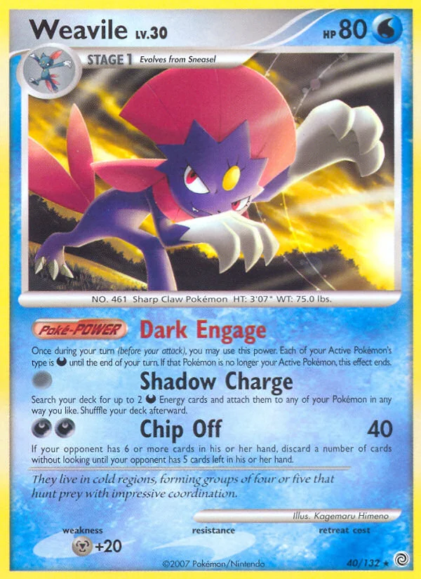Weavile Pokemon card