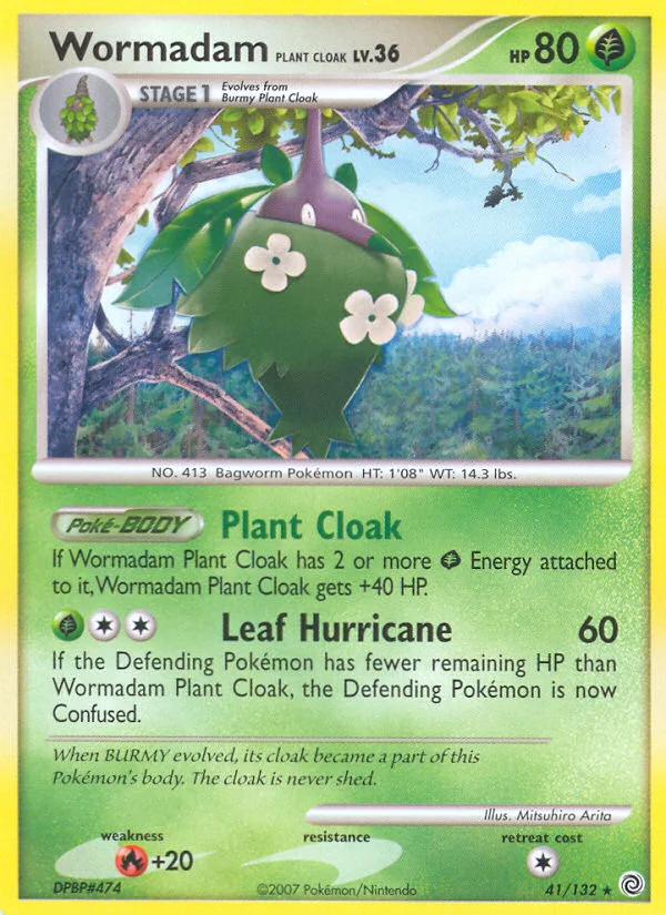Wormadam Plant Cloak Pokemon card
