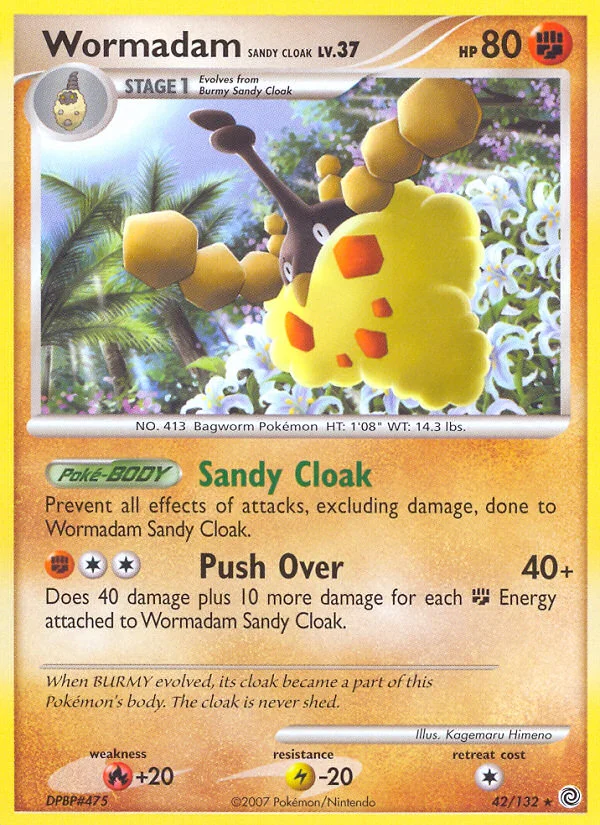 Wormadam Sandy Cloak Pokemon card