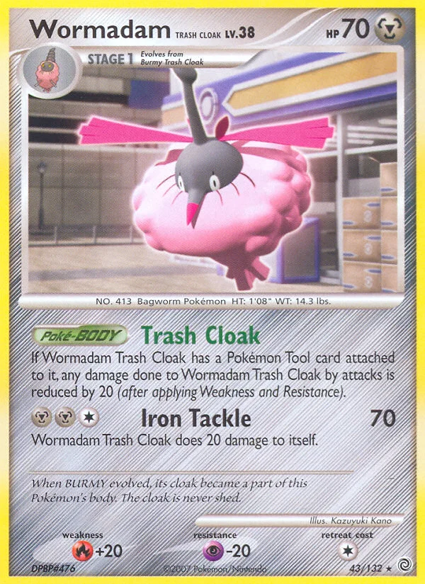 Wormadam Trash Cloak Pokemon card