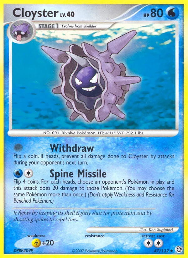 Cloyster Pokemon card