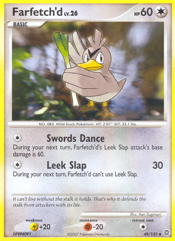 Farfetch'd Pokemon card