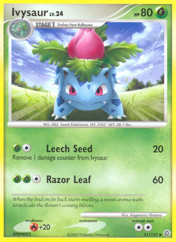 Ivysaur Pokemon card