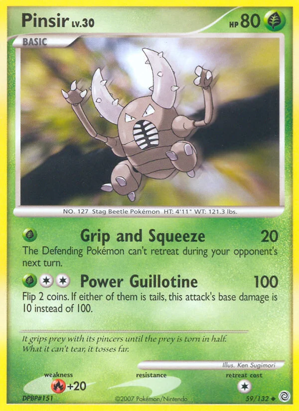 Pinsir Pokemon card