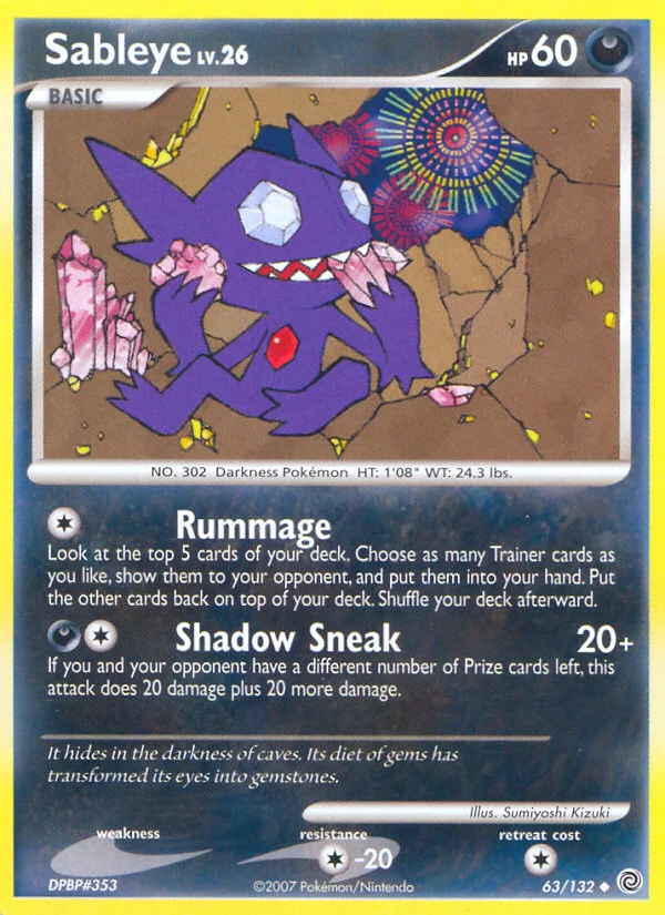 Sableye Pokemon card