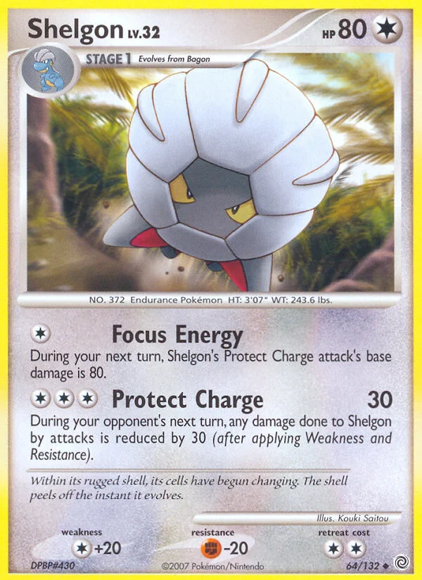 Shelgon Pokemon card