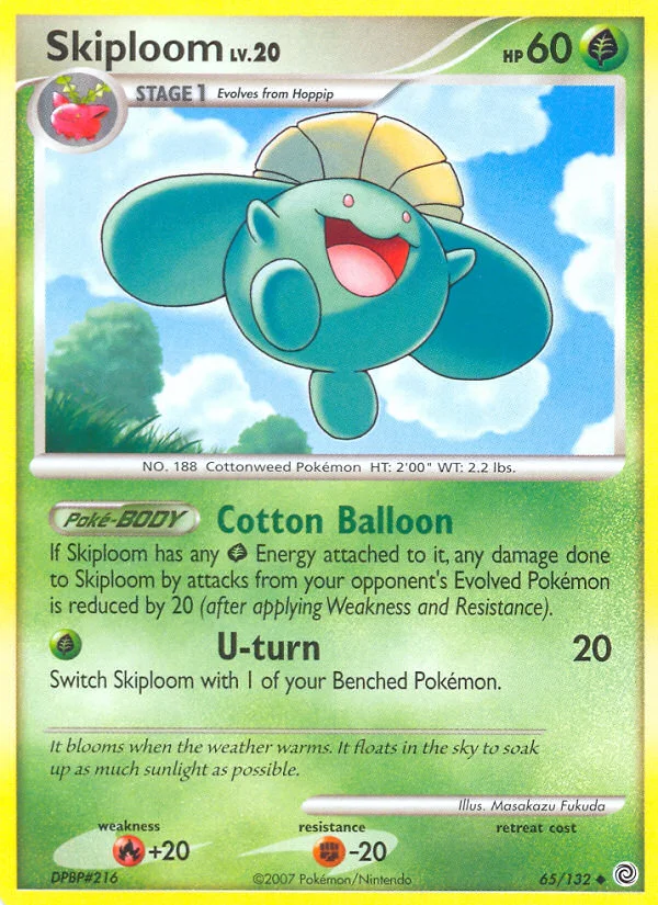 Skiploom Pokemon card