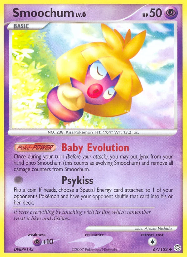 Smoochum Pokemon card