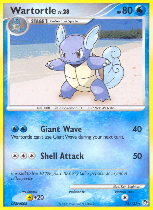 Wartortle Pokemon card