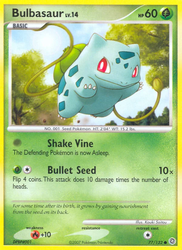 Bulbasaur Pokemon card