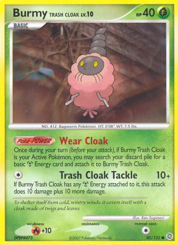 Burmy Trash Cloak Pokemon card