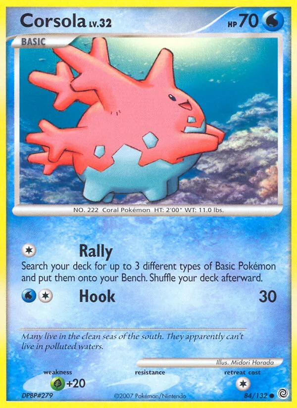 Corsola Pokemon card