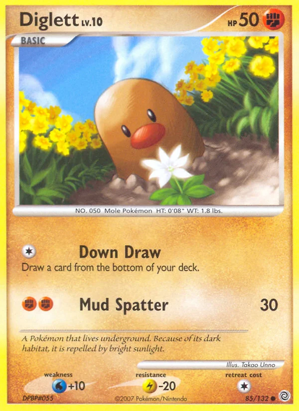 Diglett Pokemon card
