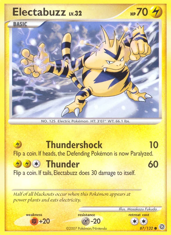 Electabuzz Pokemon card